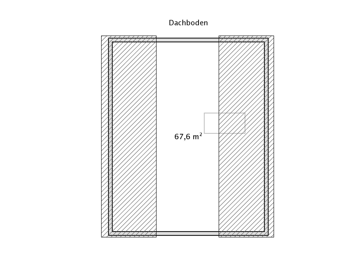 Grundriss Dachboden