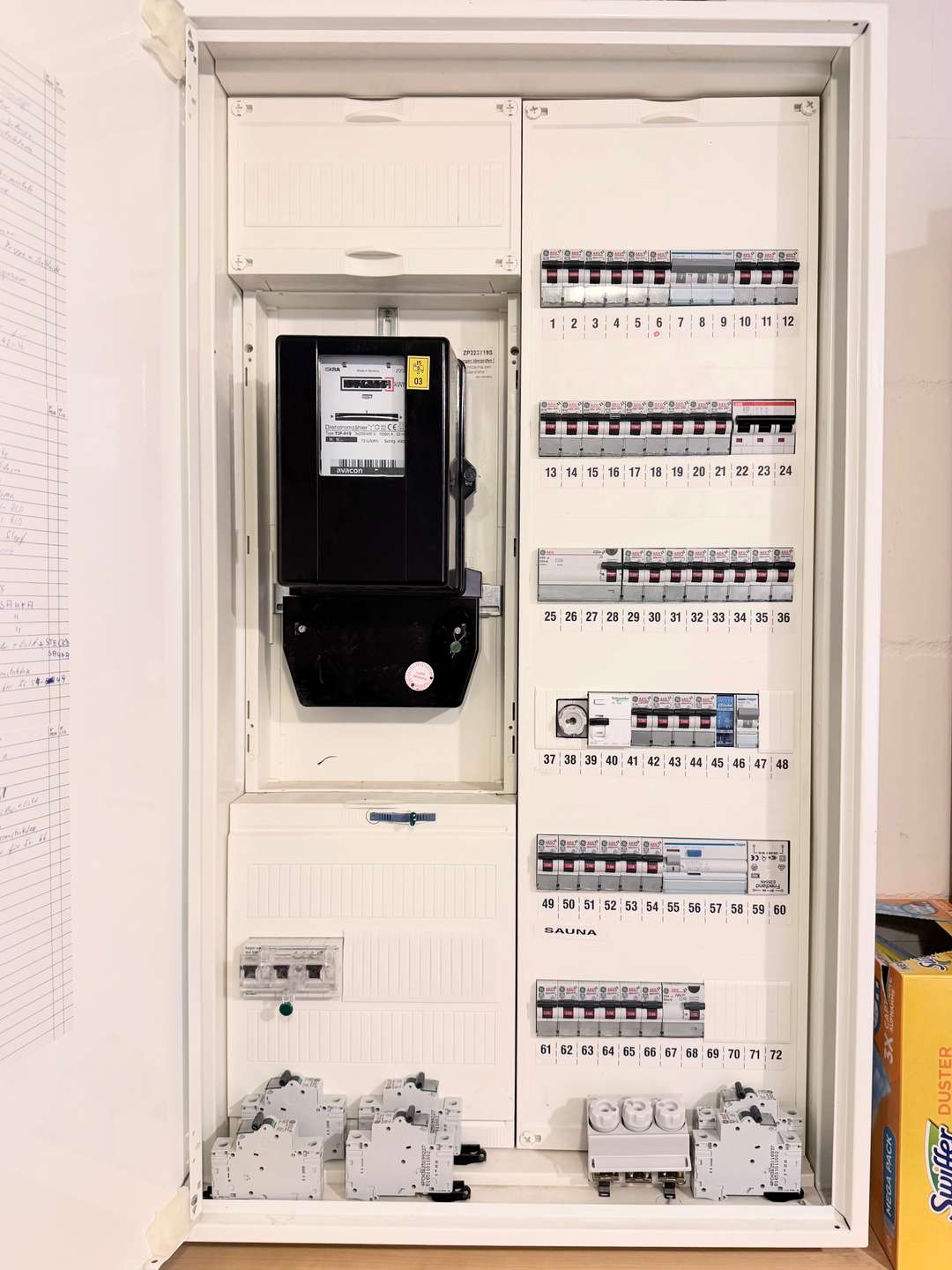 Hauswirtschaftsraum Keller Sicherungskasten